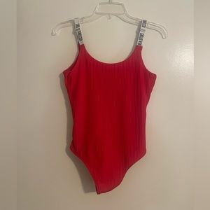 Red Victoria Secret Sport bodysuit